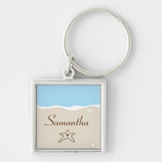 Ocean Zee Shell Water Sand Tide Sleutelhanger (Voorkant)