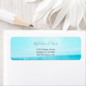 Ocean Zee Travel Blue Silver Moderne Professional Etiket (Insitu)