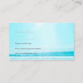 Ocean Zee Travel Blue Silver Moderne Professional Visitekaartje (Achterkant)