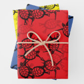 Ocean Zee Turtle Kinder Inpakpapier Vel (In situ)