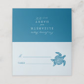 Ocean Zee Turtle, Zee Blue Beach Wedding (Buitenkant ongevouwen)