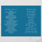 Ocean Zee Turtle, Zee Blue Beach Wedding Programme (Achterkant)