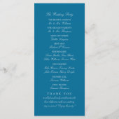 Ocean Zee Turtle, Zee Blue Beach Wedding Programme Programma (Achterkant)