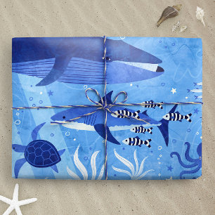 Oceandieptezones - Onderzeedieren XL Cadeaupapier