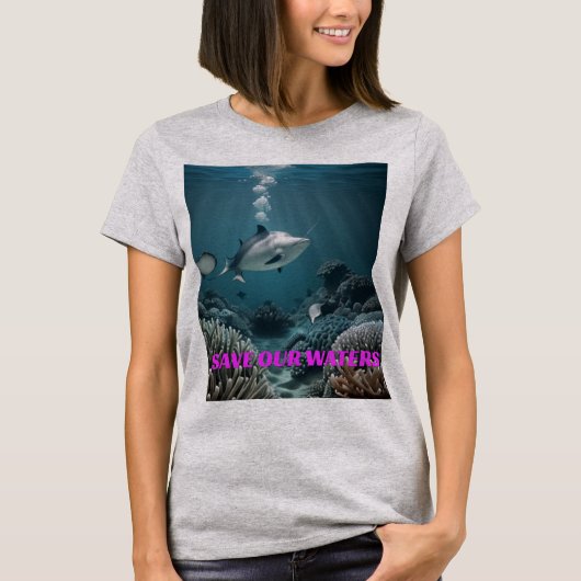oceanen t-shirt (Voorkant)