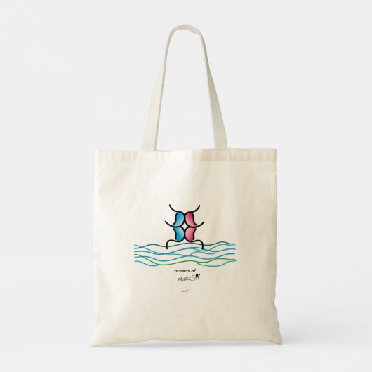 oceanen van muackS!!! W/M-Tas Tote Bag (Achterkant)