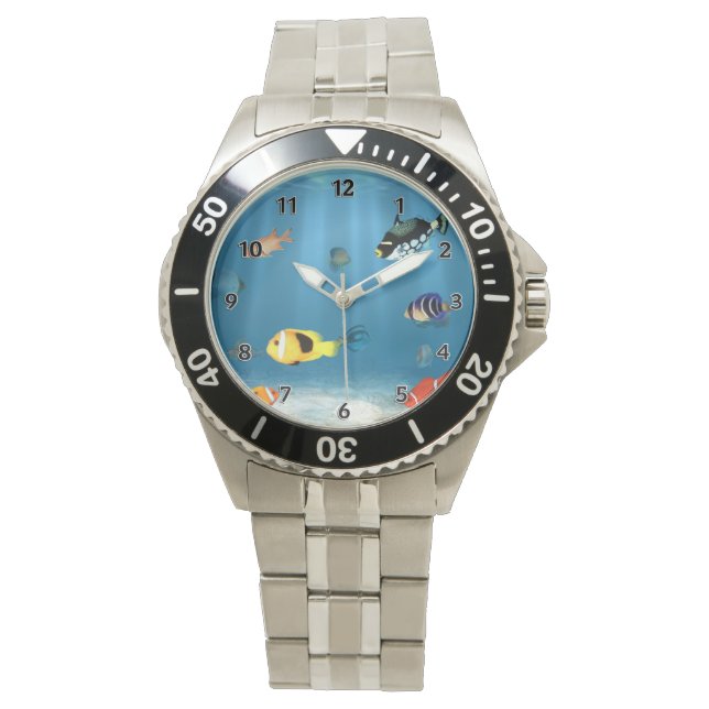 oceanen van vis horloge (Voorkant)