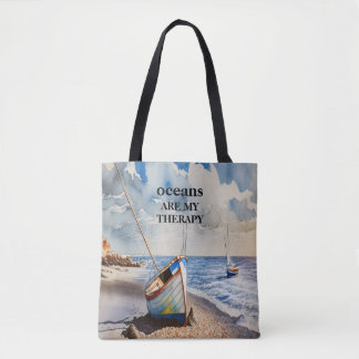 Oceanen zijn mijn therapieontwerp draagtas