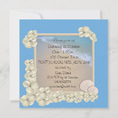 Oceanic Baby Boy Shower Invitation Kaart (Achterkant)