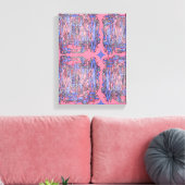 Oceanic Geometry Abstract Wall Art Canvas Afdruk (Insitu (Woonkamer))
