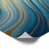 "Oceanic Gold Flow Poster (Hoek)