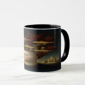 Oceanic Mind Coral Crown Surreal Art Mug (Devant droit)