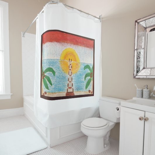 Oceanic Shower Curtain Douchegordijn (In situ)