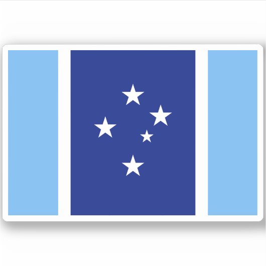 Oceanic Union Vlag Sticker (Voorkant)