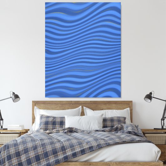 Oceanic wave  canvas afdruk (Insitu (Slaapkamer))