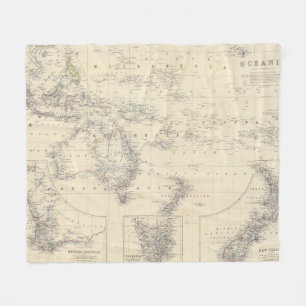Oceanië 2 fleece deken