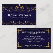 Océanie bleue royale, Carte de visite de 3,54 po x (Devant / Derrière)