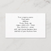 Océanie randonnée, Carte de visite de 3,54 po x 2, (Dos)