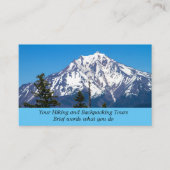 Océanie randonnée, Carte de visite de 3,54 po x 2, (Devant)