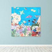 Océanie sur toile (Insitu (Plancher de Bois))