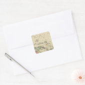 Oceanië Vierkante Sticker (Envelop)