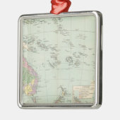 Oceanien - Atlas Kaart van Oceanië Metalen Ornament (Links)