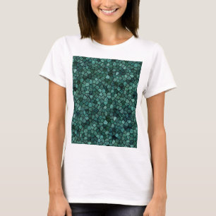 Oceanisch Mozaïek Korst Textuur Abstract Patroon T-shirt