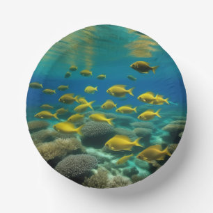 "Oceanische elegantie: visgeïnspireerd papier komm Papieren Kommen