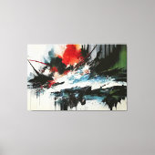 Oceanische explosie canvas afdruk (Voorkant)
