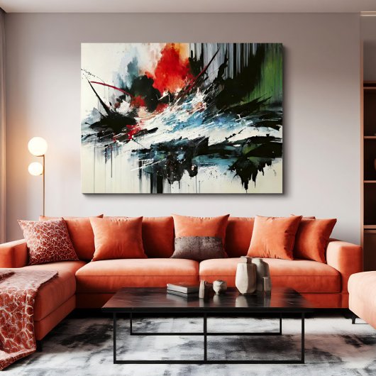Oceanische explosie canvas afdruk