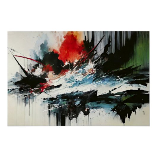 Oceanische explosie perfect poster (Voorkant)