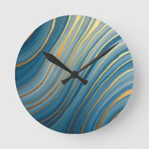 "Oceanische Goudstroom Ronde Klok