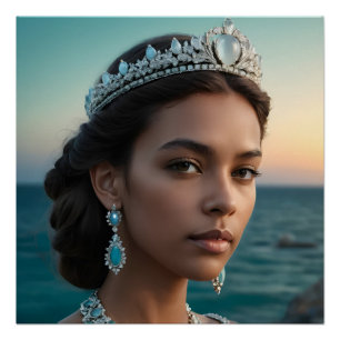 Oceanische juweelgloed perfect poster