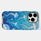 Oceanische ritmes: drijvende kwallen Case-Mate iPhone case (Achterkant (horizontaal))
