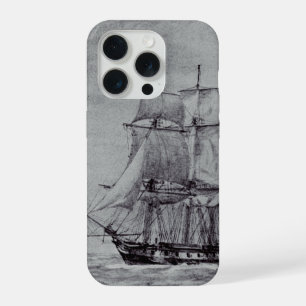 Oceanische Trek Grafische Schepen Fijne Kunst iPhone 15 Pro Hoesje