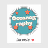 Oceanografie Sticker (Vel)