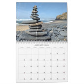 Oceans 2024 Landart Calendrier galets plage art (Jan 2026)