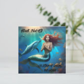 Ocean's Dance: een zeemeermin en dolfijnen reis Save The Date (Staand voorkant)