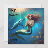 Ocean's Dance: een zeemeermin en dolfijnen reis Save The Date (Achterkant)