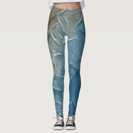 Ocean's Edge: een digitaal schilderij van rust Leggings