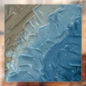 Ocean's Edge: een digitaal schilderij van rust Raamsticker (Vel 2)