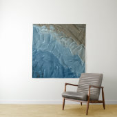 Ocean's Edge: een digitaal schilderij van rust Wandkleed (In Situ (horizontaal))