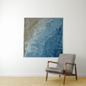 Ocean's Edge: een digitaal schilderij van rust Wandkleed (In situ)