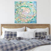 Ocean's Forest: Dragon's Current Canvas Afdruk (Insitu (Slaapkamer))