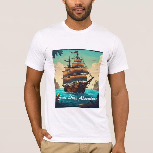 Ocean's Majesty: Sail Into Adventure T-shirt (Voorkant)