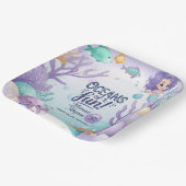 Oceans of Fun Zeemeermin Verjaardag V1 ID1142 Papieren Bordje (Gebogen)
