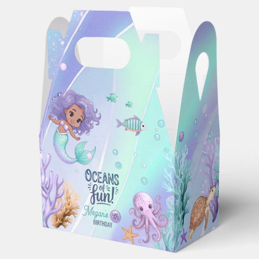 Oceans of Fun Zeemeermin Verjaardag V2 ID1142 Bedankdoosjes (Geopend)