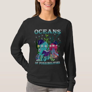 Oceans Of Possibilities Sea Animal Summer Reading T-shirt