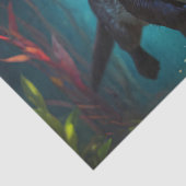 Ocean's Playful Drifter - Decoupage - Tissuepapier (Detail)