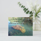 Ocean's Quote Briefkaart (Staand voorkant)